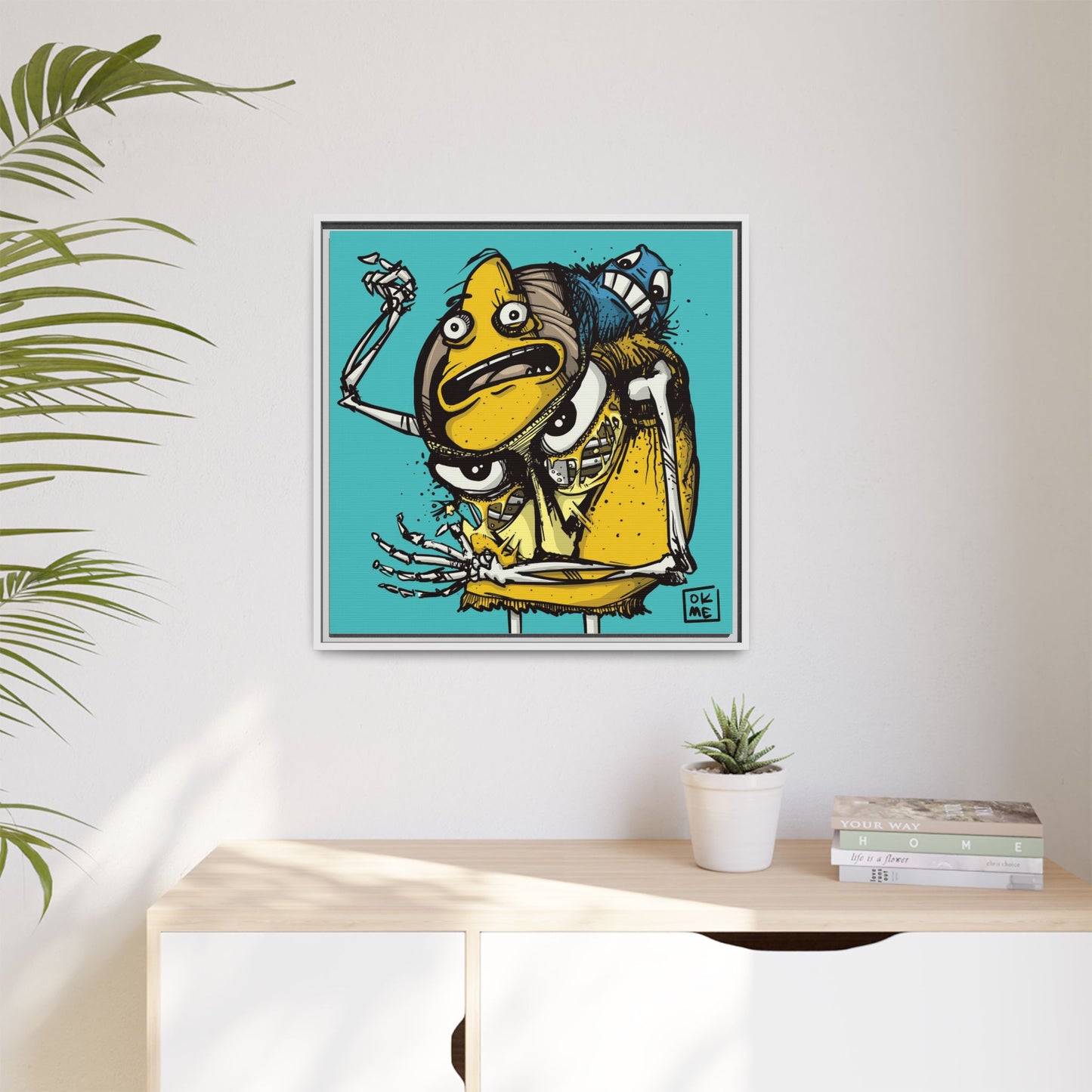 Potato Chip Bag - Gallery Canvas Wrap, Square Frame