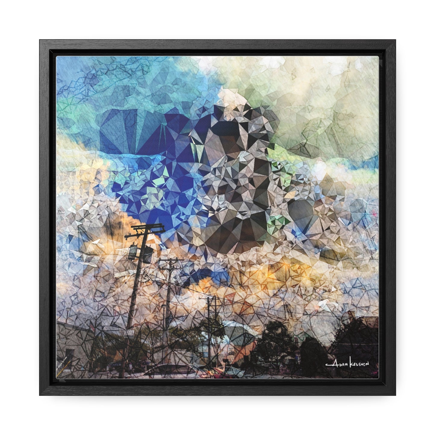 Storms - Gallery Canvas Wrap, Square Frame