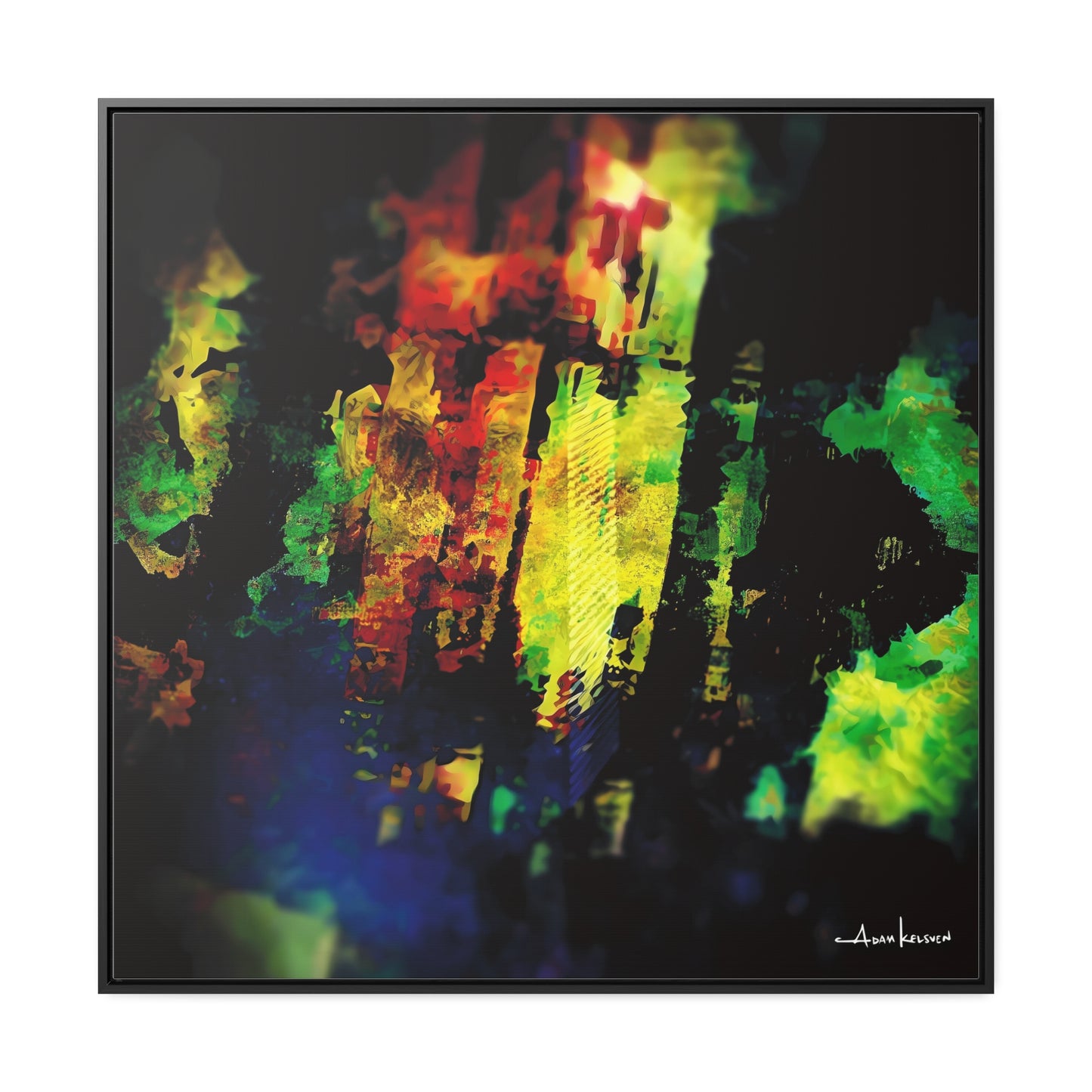 Digital Surface - Gallery Canvas Wrap, Square Frame