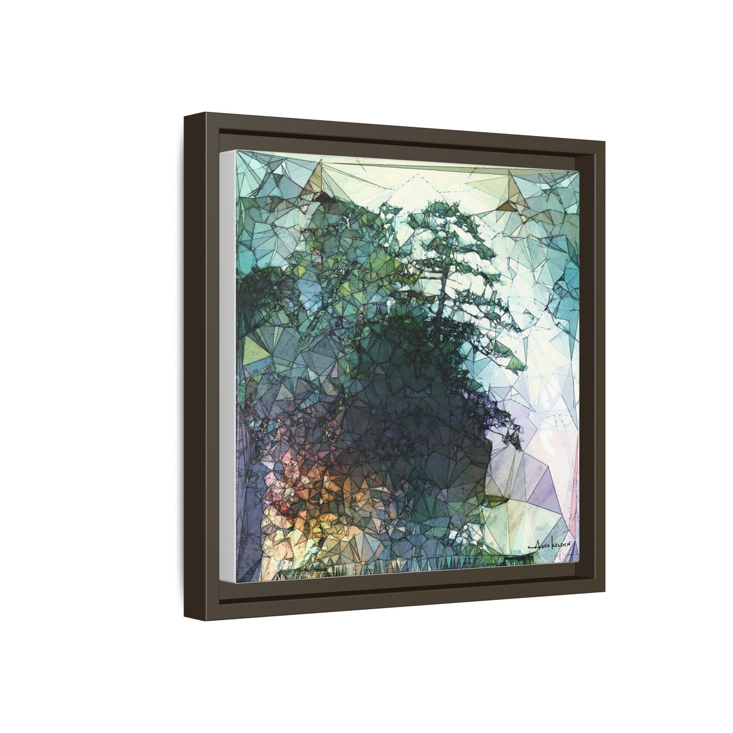 Dude, Bonsai - Gallery Canvas Wrap, Square Frame