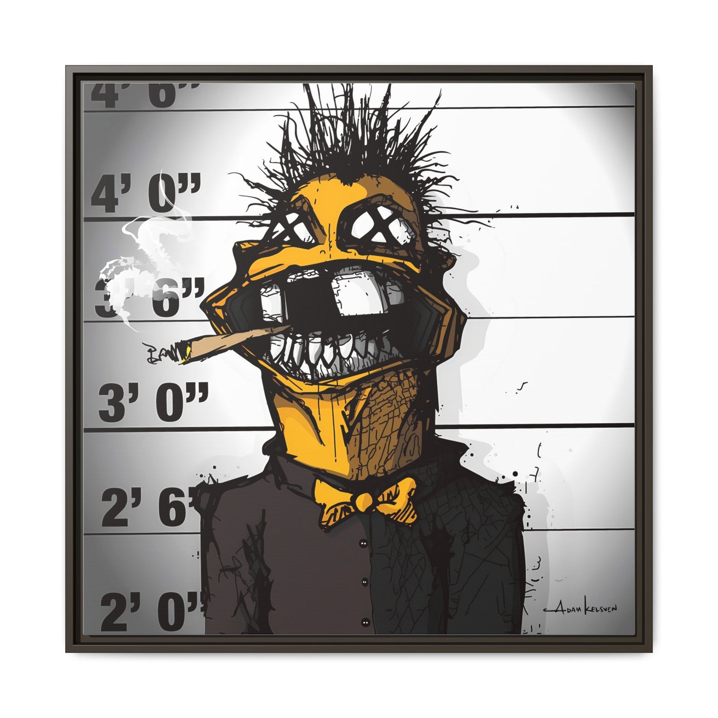 Creep #323 - Gallery Canvas Wraps, Square Frame