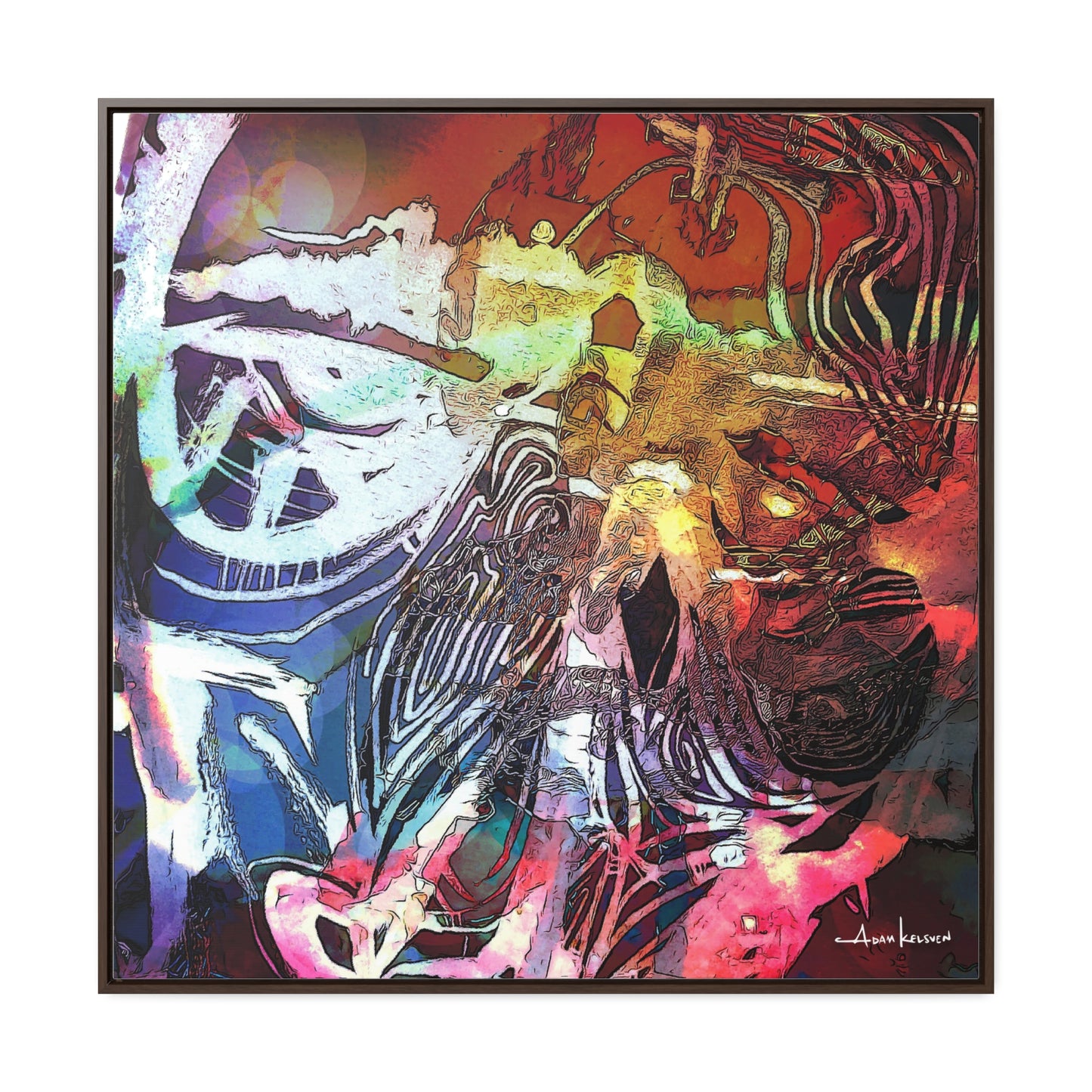 Machine - Gallery Canvas Wrap, Square Frame