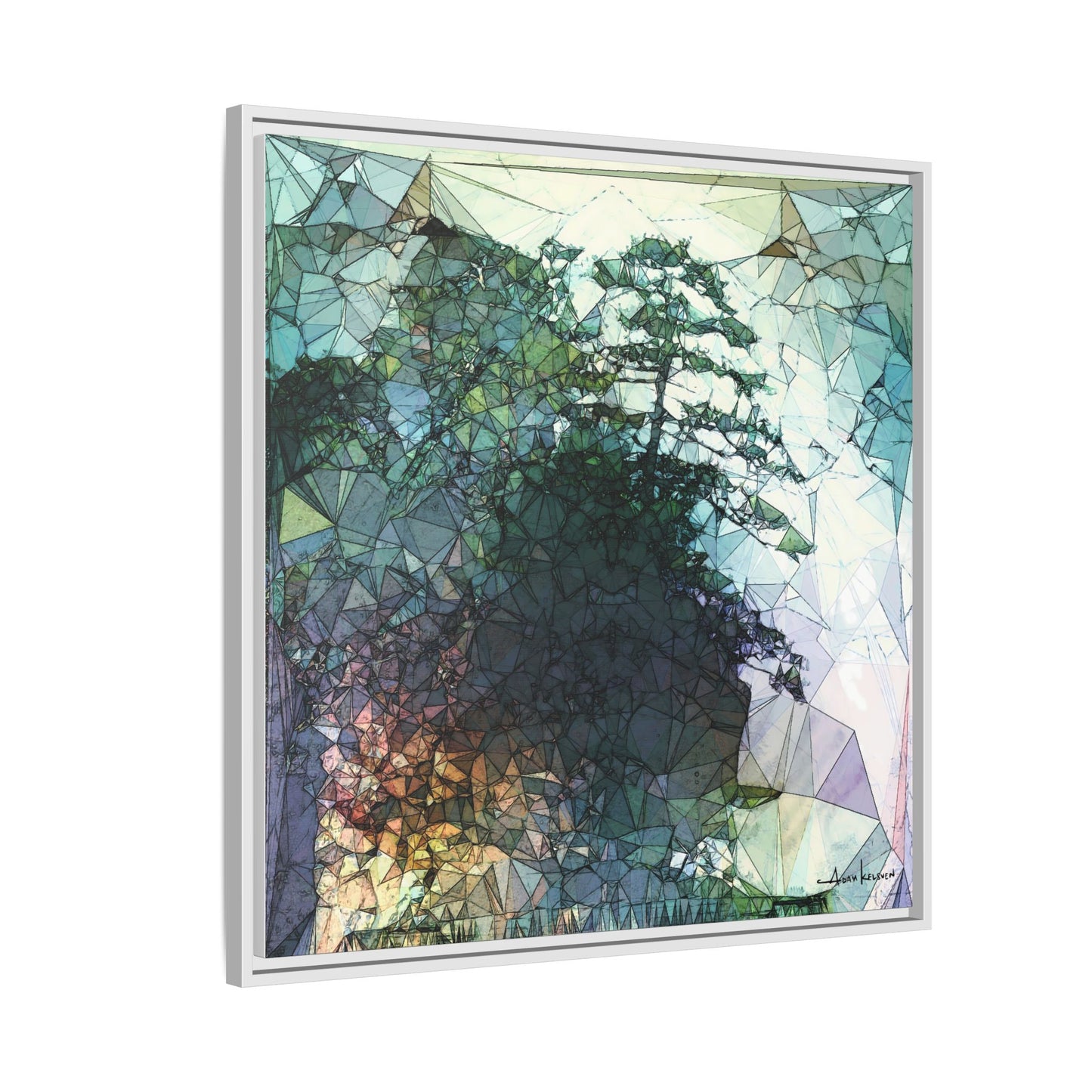 Dude, Bonsai - Gallery Canvas Wrap, Square Frame