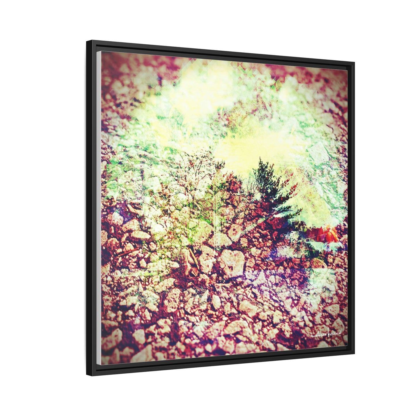 Caterpillar - Gallery Canvas Wrap, Square Frame