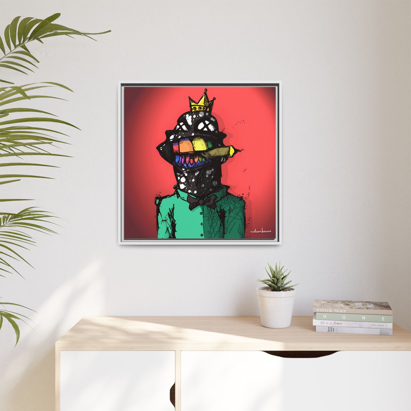 Creep #197 - Gallery Canvas Wraps, Square Frame