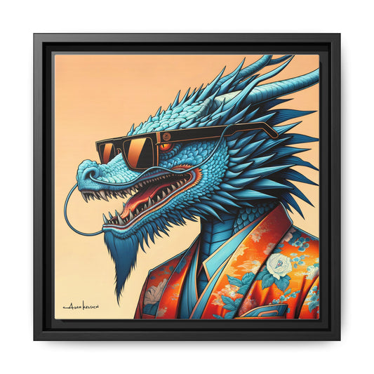 Dapper Dragon - Gallery Canvas Wrap, Square Frame