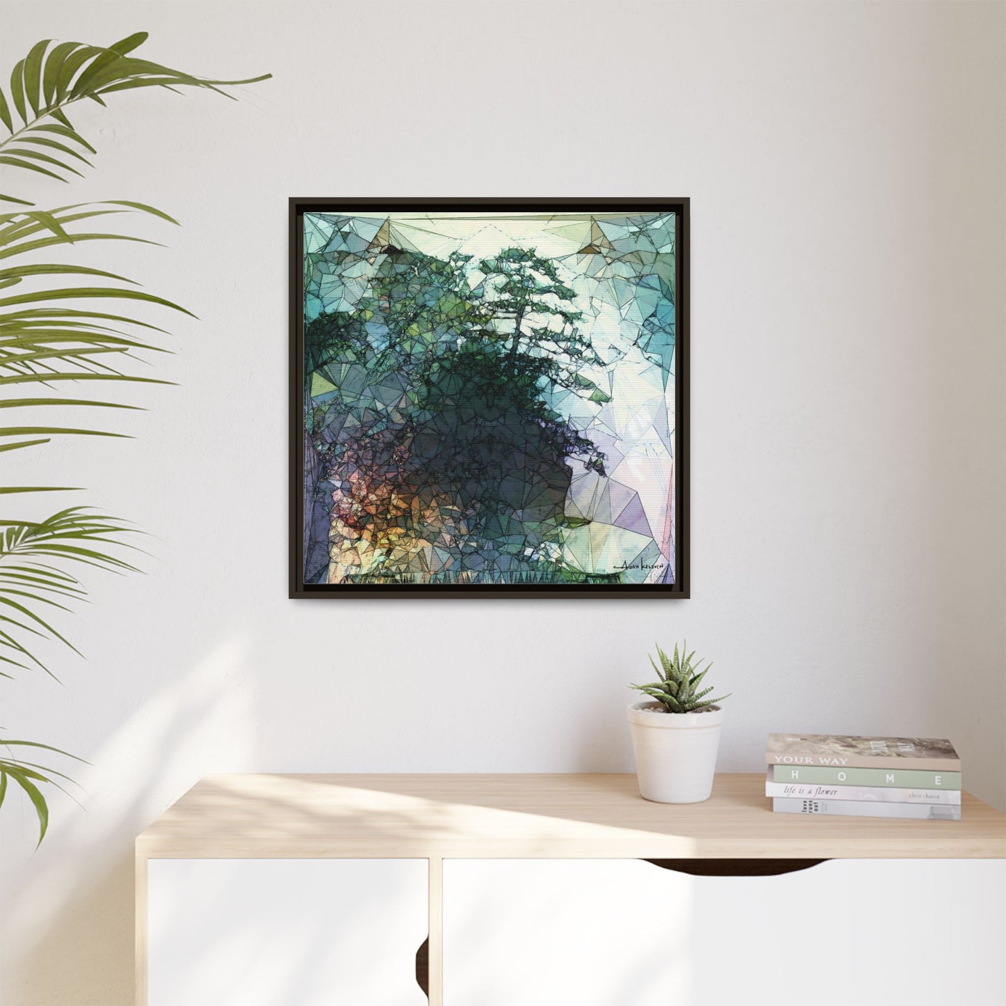 Dude, Bonsai - Gallery Canvas Wrap, Square Frame