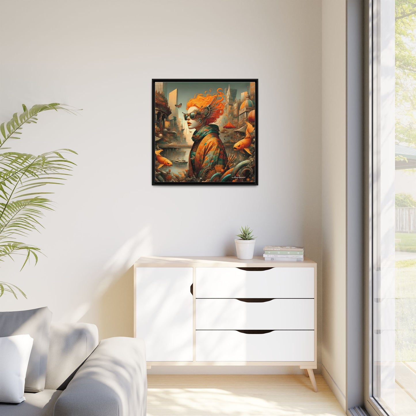 Urban Siren - Gallery Canvas Wrap, Square Frame