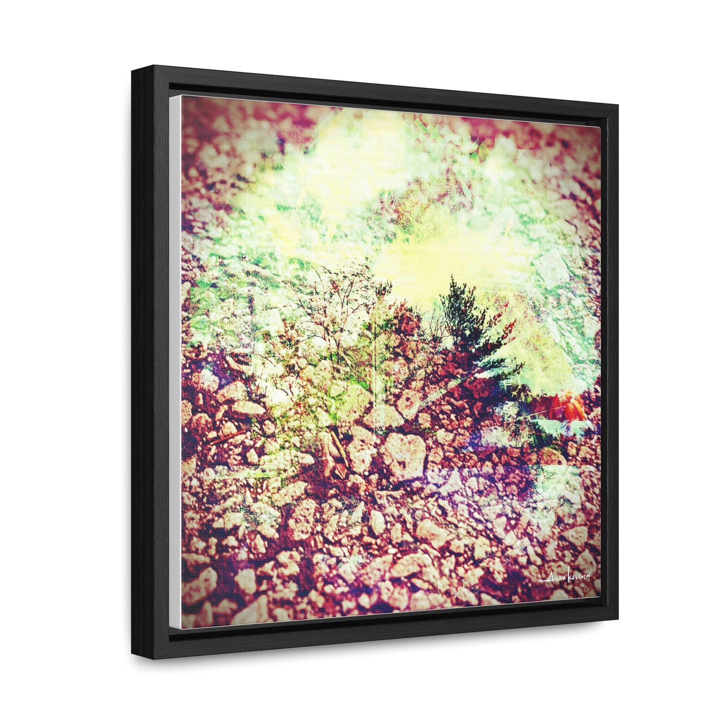 Caterpillar - Gallery Canvas Wrap, Square Frame