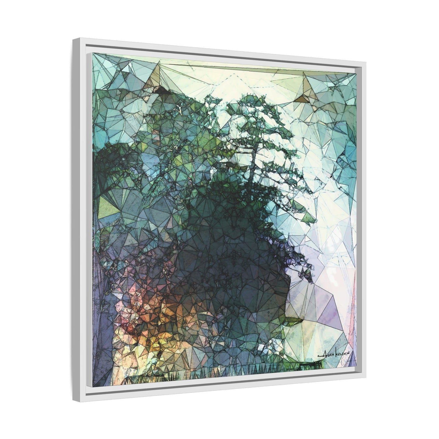 Dude, Bonsai - Gallery Canvas Wrap, Square Frame