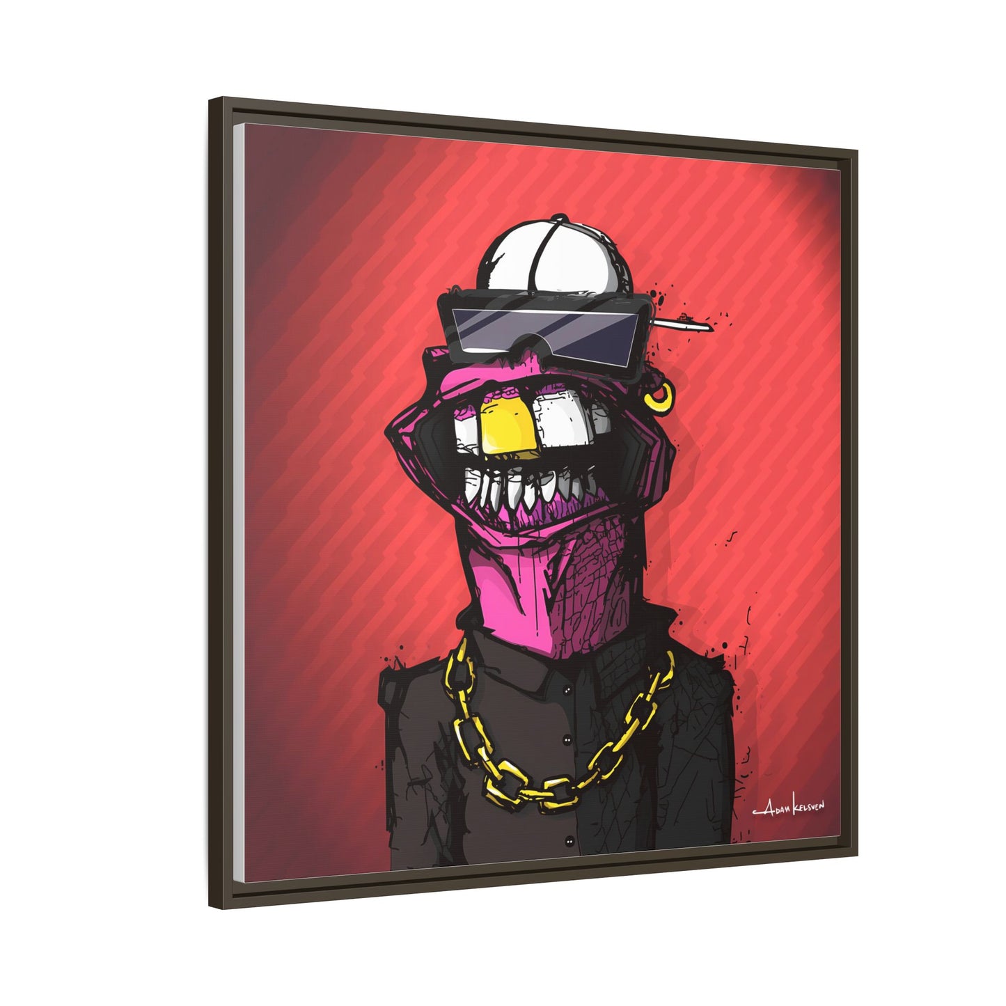 Creep #063 - Gallery Canvas Wraps, Square Frame