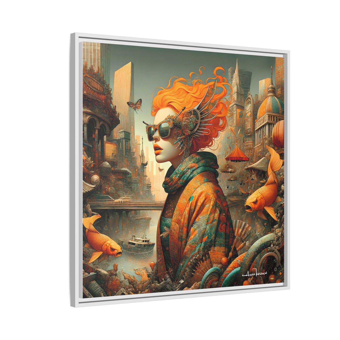 Urban Siren - Gallery Canvas Wrap, Square Frame