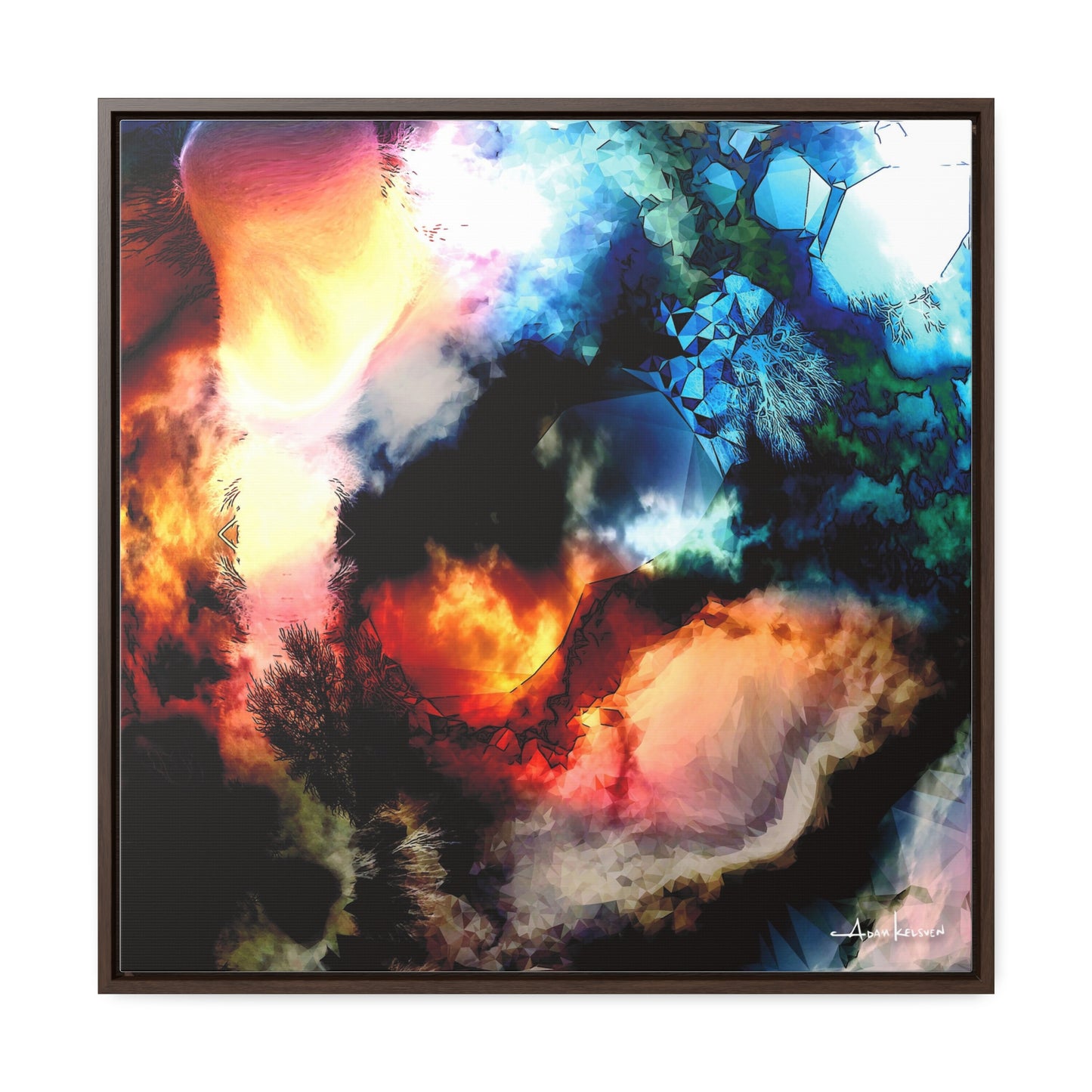 Rubble - Gallery Canvas Wrap, Square Frame