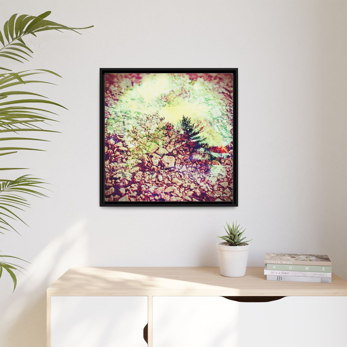 Caterpillar - Gallery Canvas Wrap, Square Frame