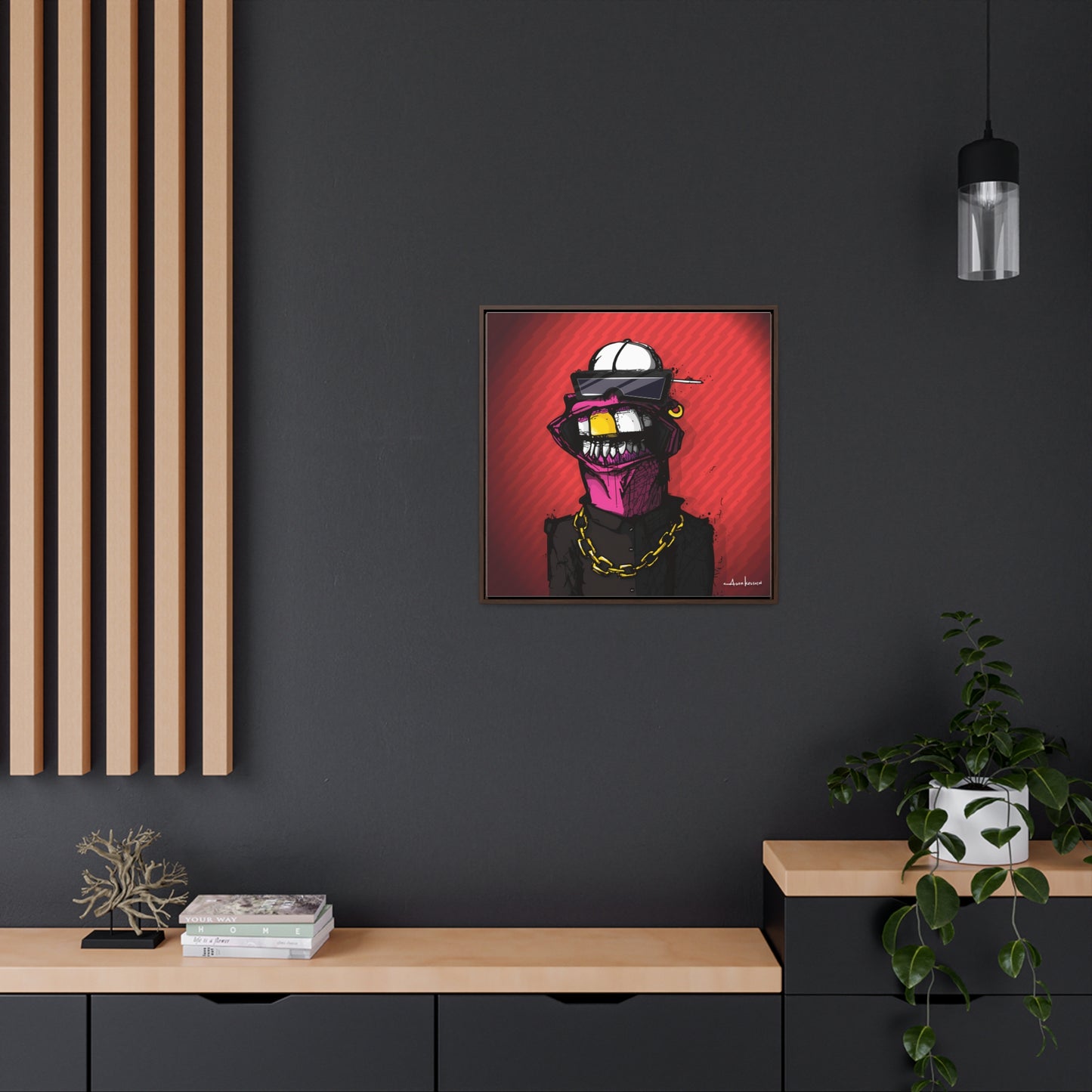 Creep #063 - Gallery Canvas Wraps, Square Frame