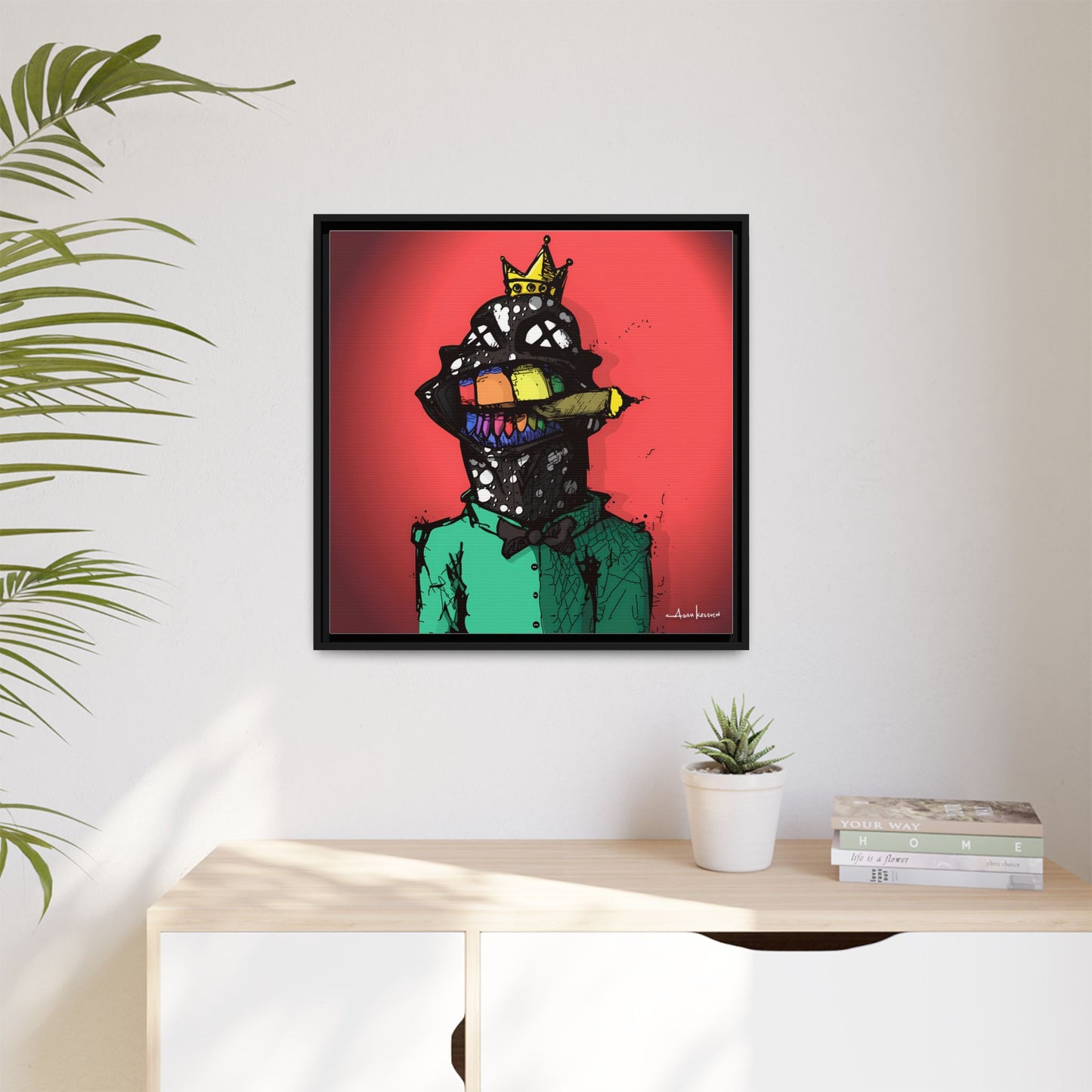 Creep #197 - Gallery Canvas Wraps, Square Frame