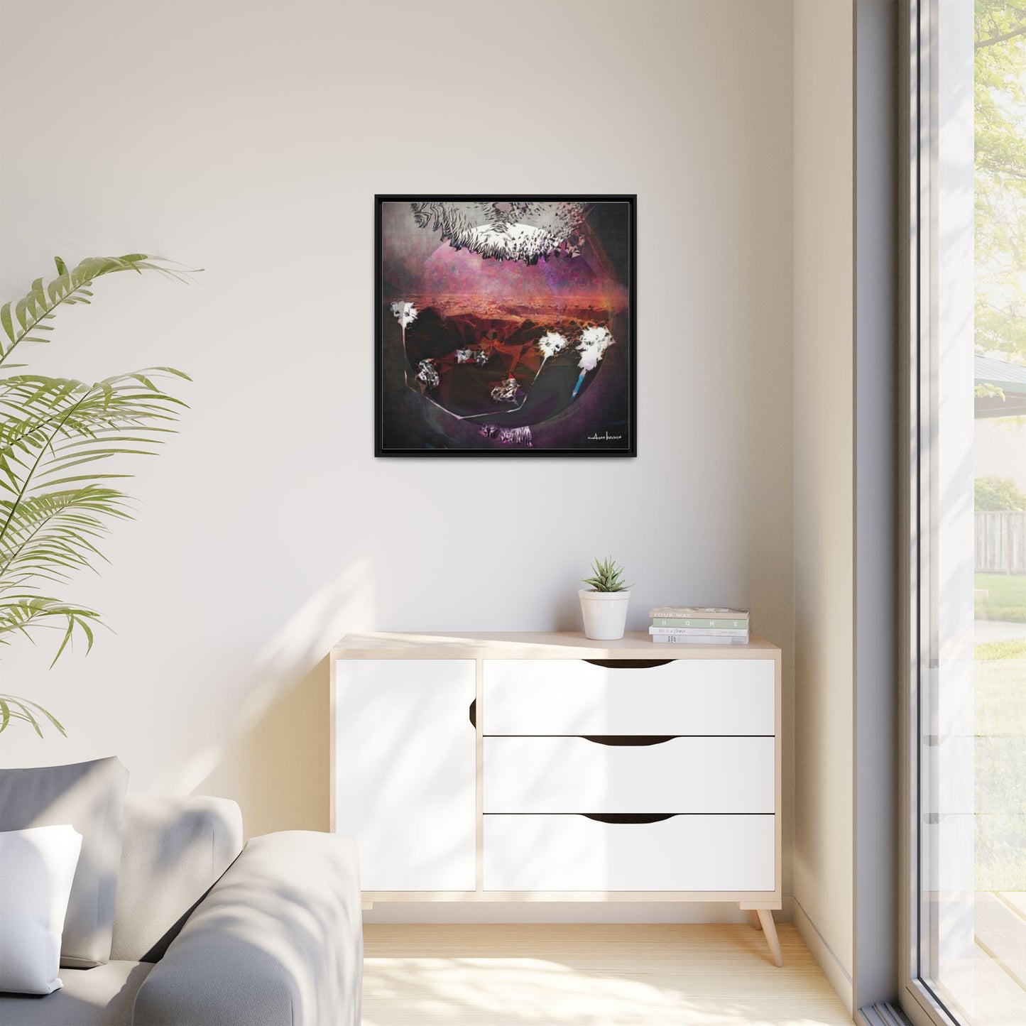 Bunny - Gallery Canvas Wrap, Square Frame