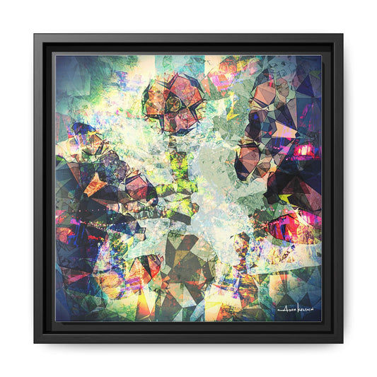 Gentlemanly Conversation - Gallery Canvas Wrap, Square Frame