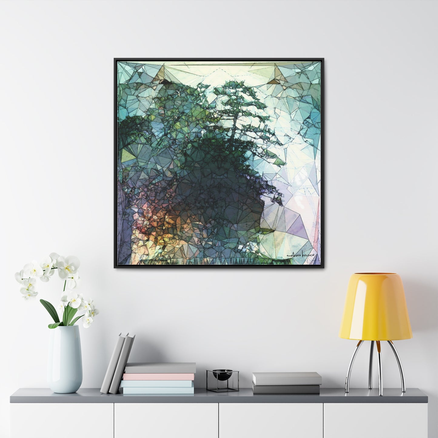 Dude, Bonsai - Gallery Canvas Wrap, Square Frame