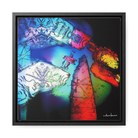 You Digital Turtle - Gallery Canvas Wrap, Square Frame