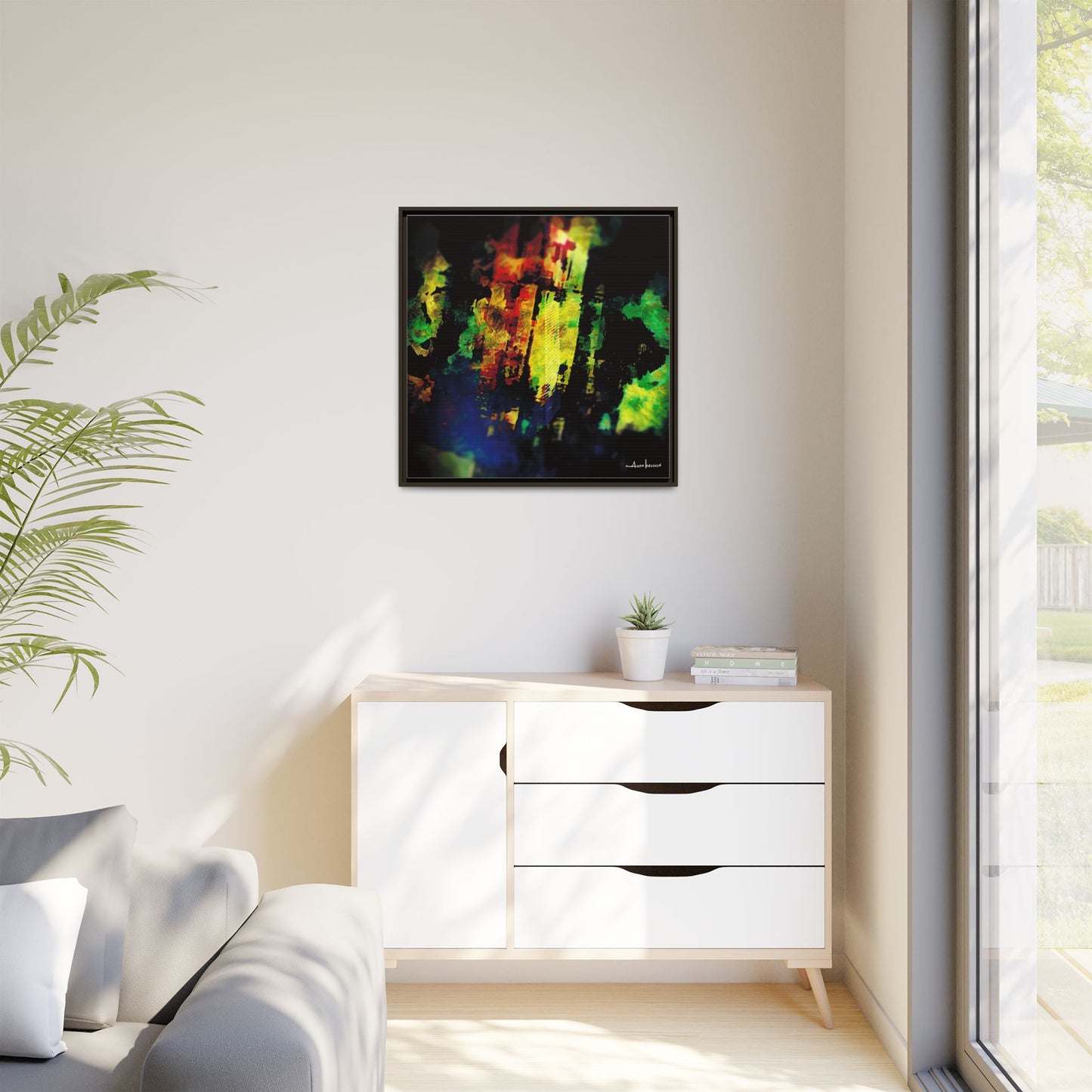 Digital Surface - Gallery Canvas Wrap, Square Frame
