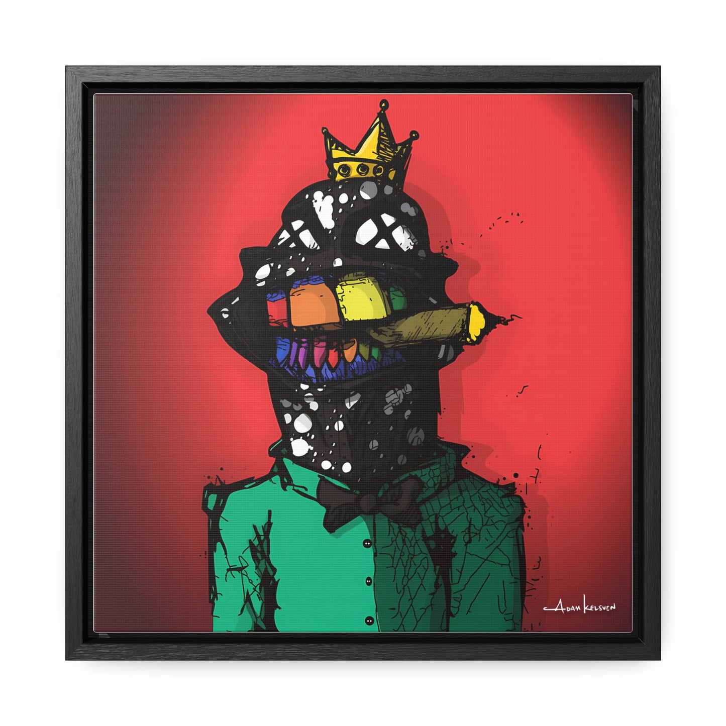 Creep #197 - Gallery Canvas Wraps, Square Frame