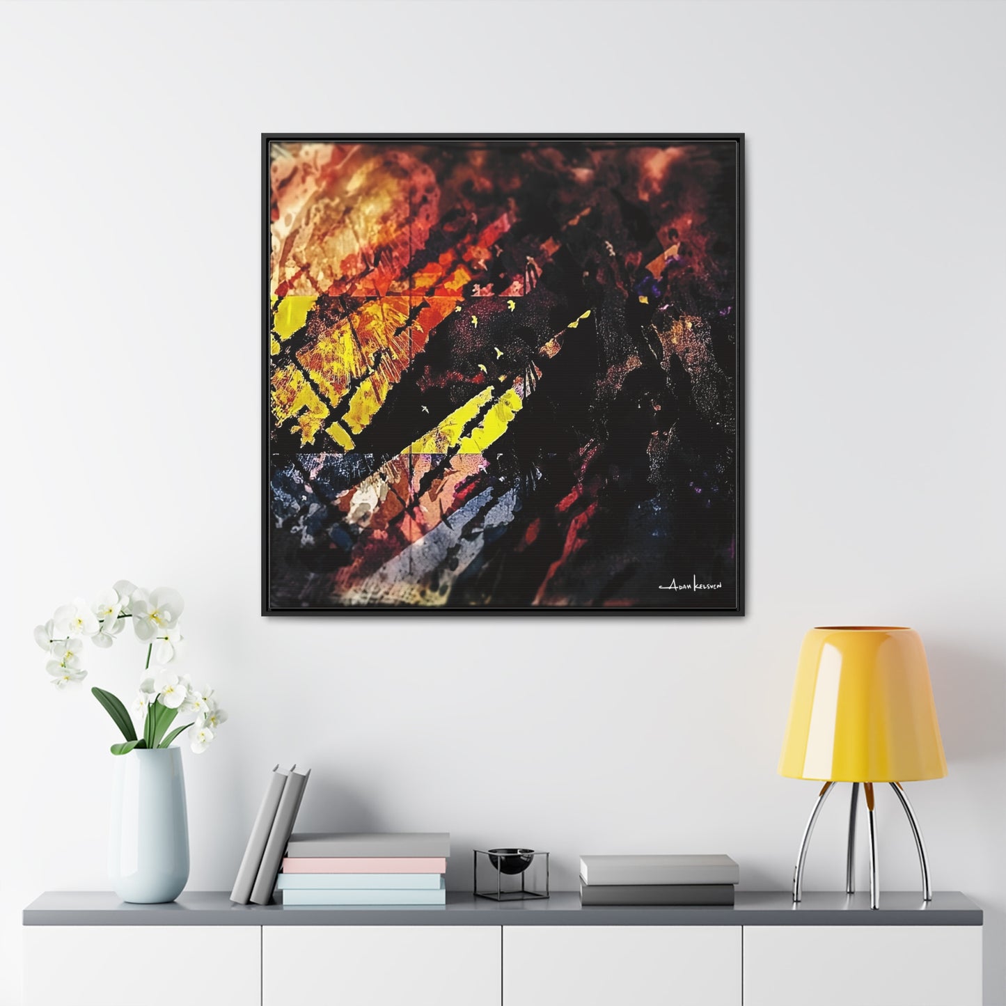 Fjords - Gallery Canvas Wrap, Square Frame