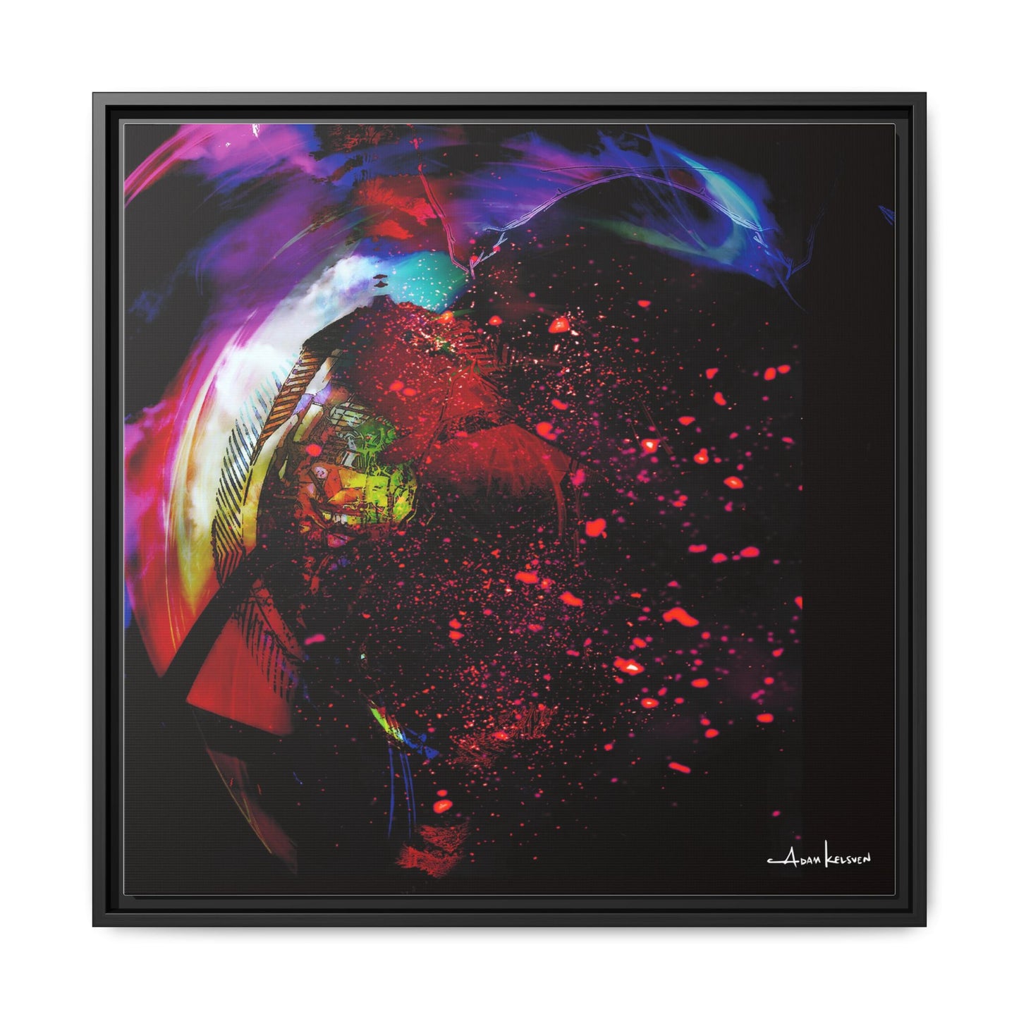 Matrices - Gallery Canvas Wrap, Square Frame