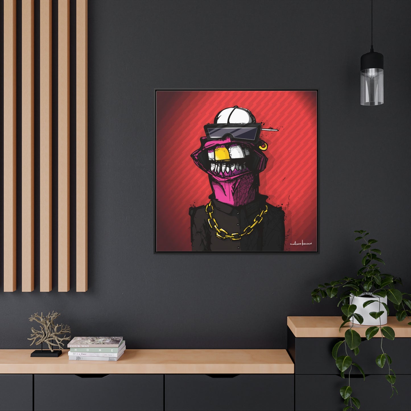 Creep #063 - Gallery Canvas Wraps, Square Frame