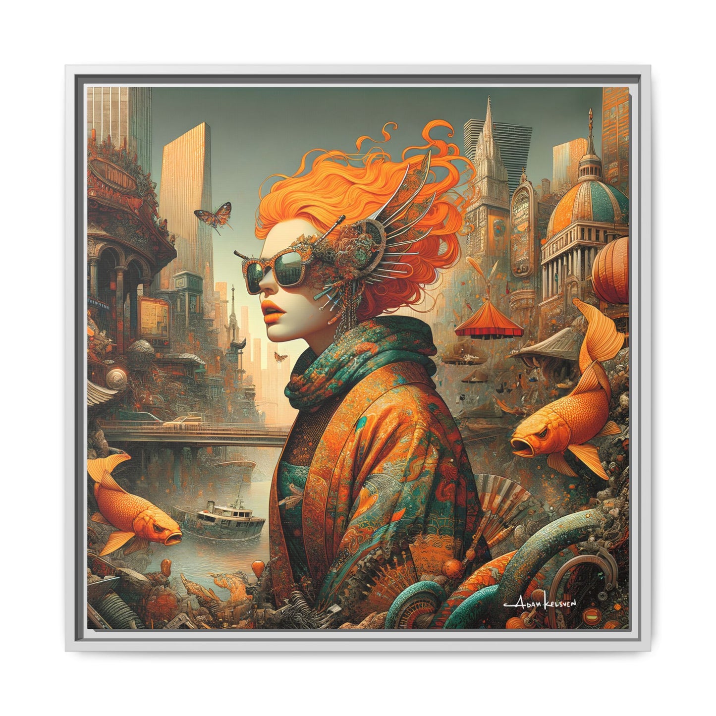 Urban Siren - Gallery Canvas Wrap, Square Frame