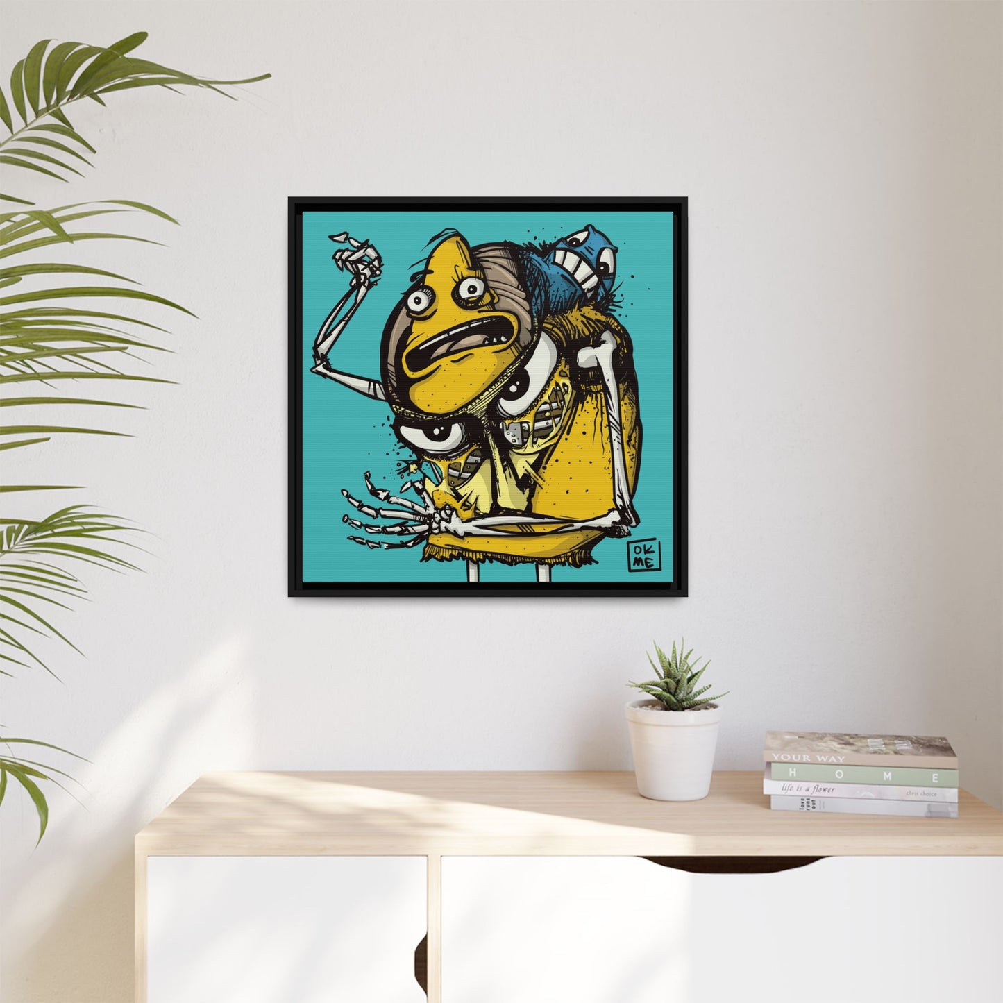 Potato Chip Bag - Gallery Canvas Wrap, Square Frame