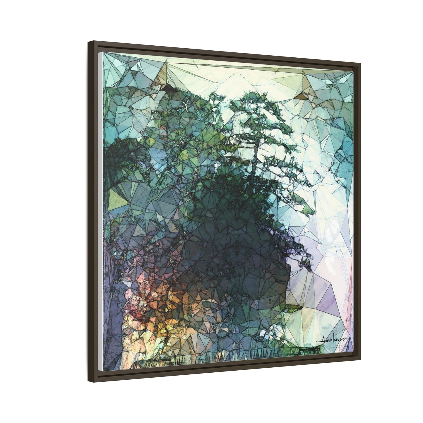 Dude, Bonsai - Gallery Canvas Wrap, Square Frame