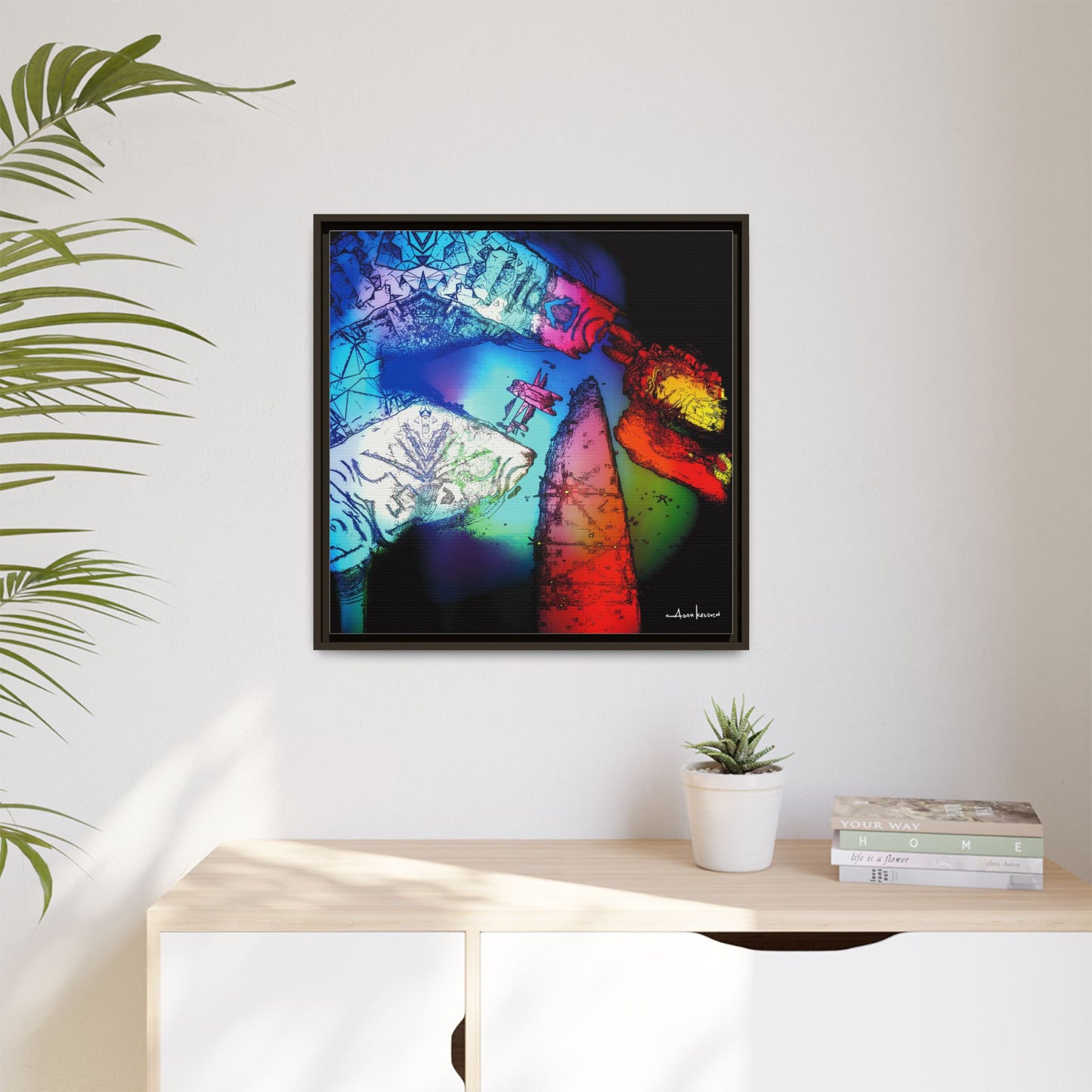 You Digital Turtle - Gallery Canvas Wrap, Square Frame