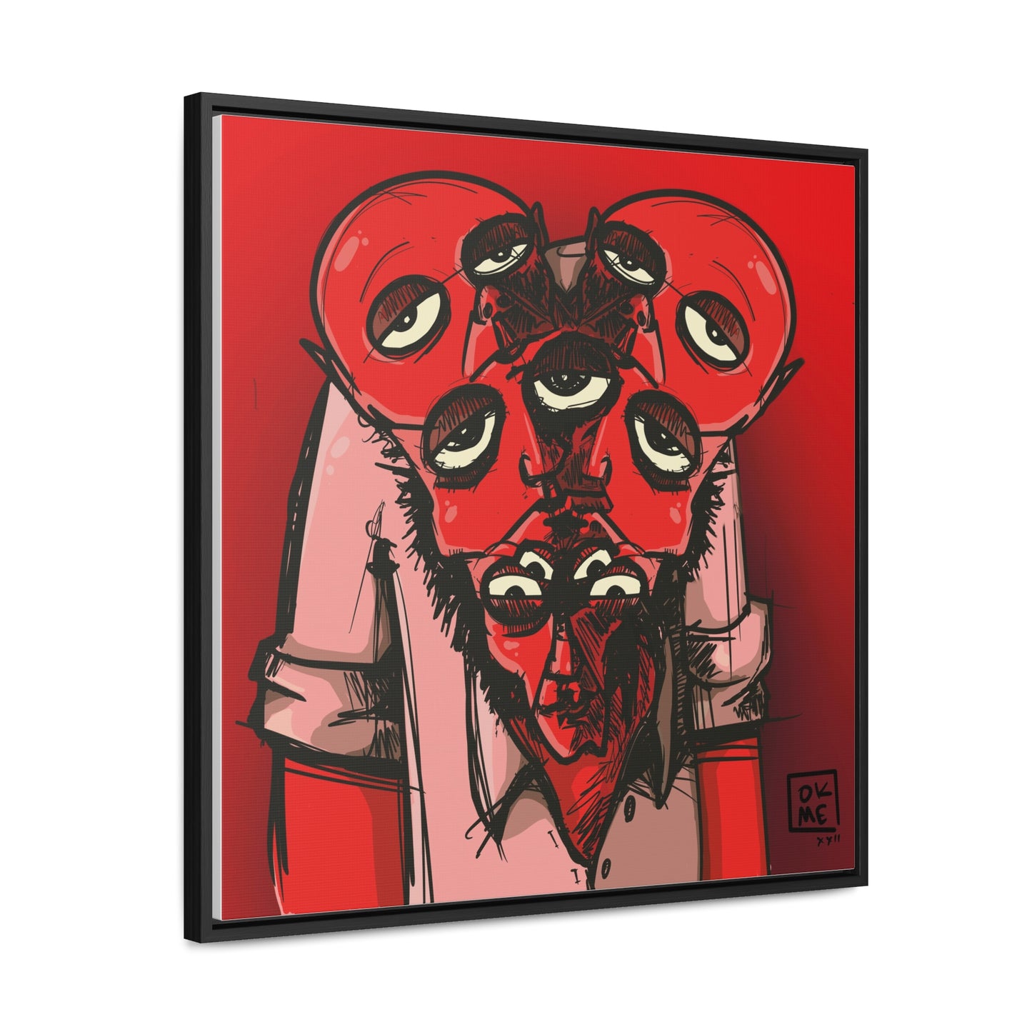 Mern - Gallery Canvas Wrap, Square Frame