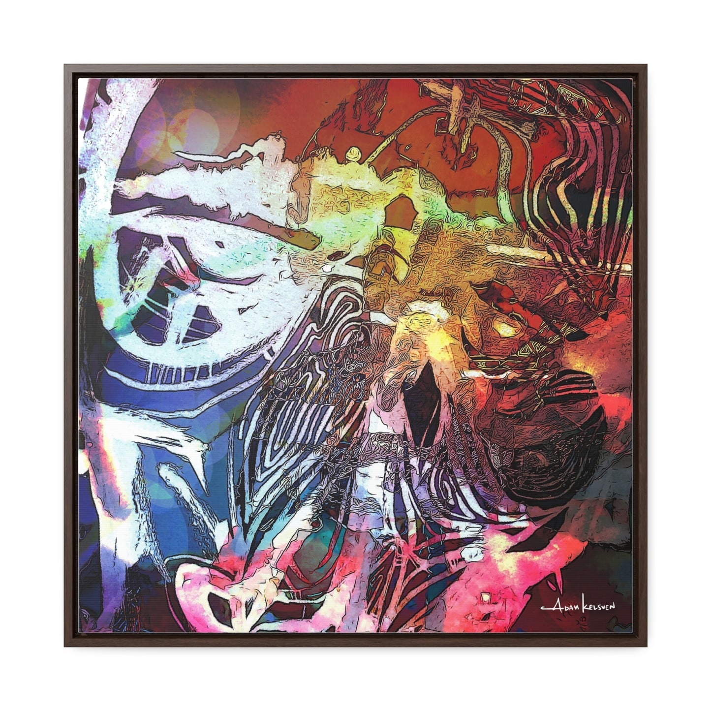 Machine - Gallery Canvas Wrap, Square Frame