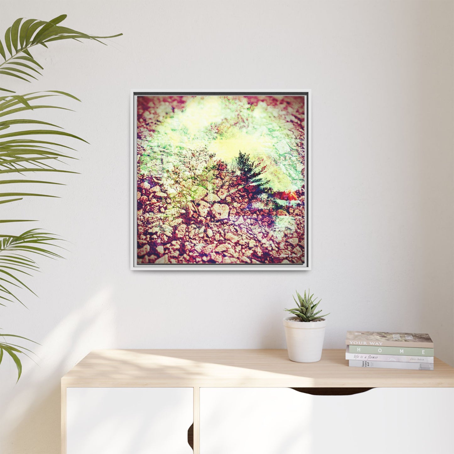 Caterpillar - Gallery Canvas Wrap, Square Frame