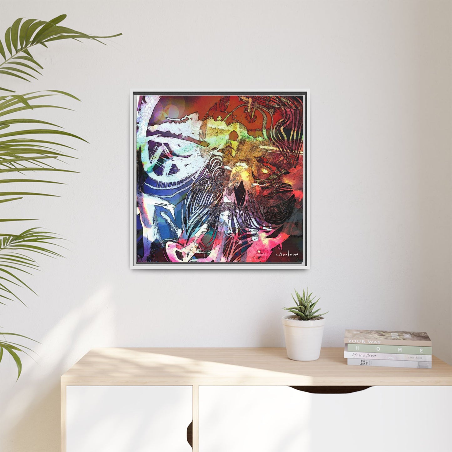 Machine - Gallery Canvas Wrap, Square Frame