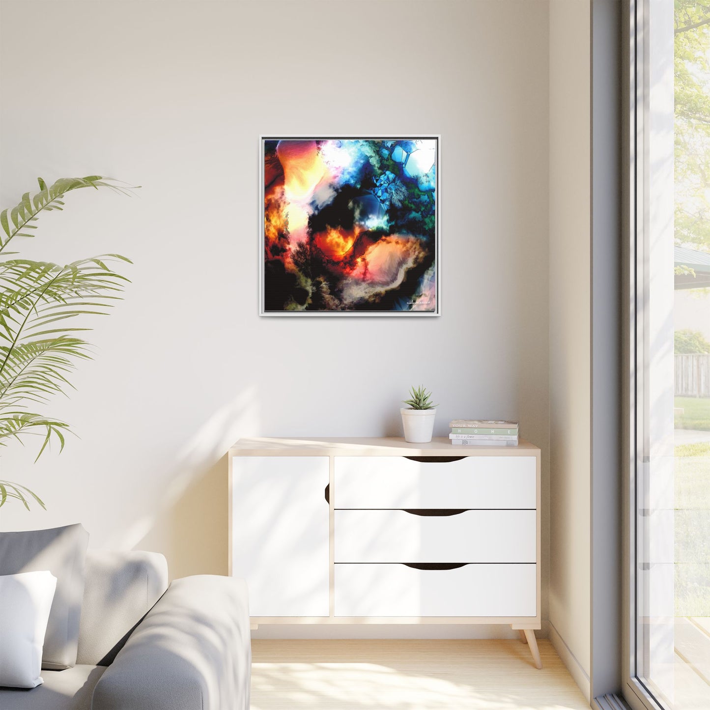Rubble - Gallery Canvas Wrap, Square Frame