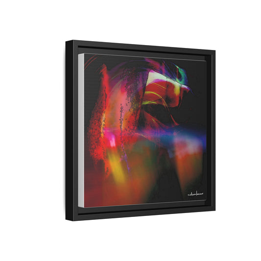 Peacock - Gallery Canvas Wrap, Square Frame