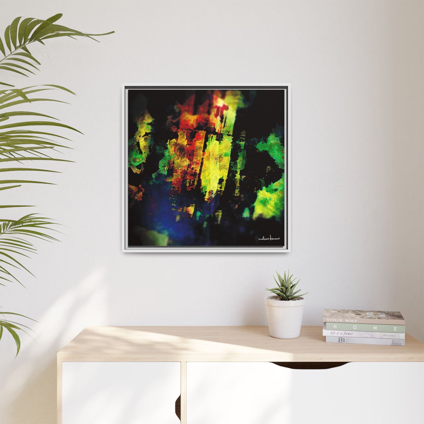 Digital Surface - Gallery Canvas Wrap, Square Frame
