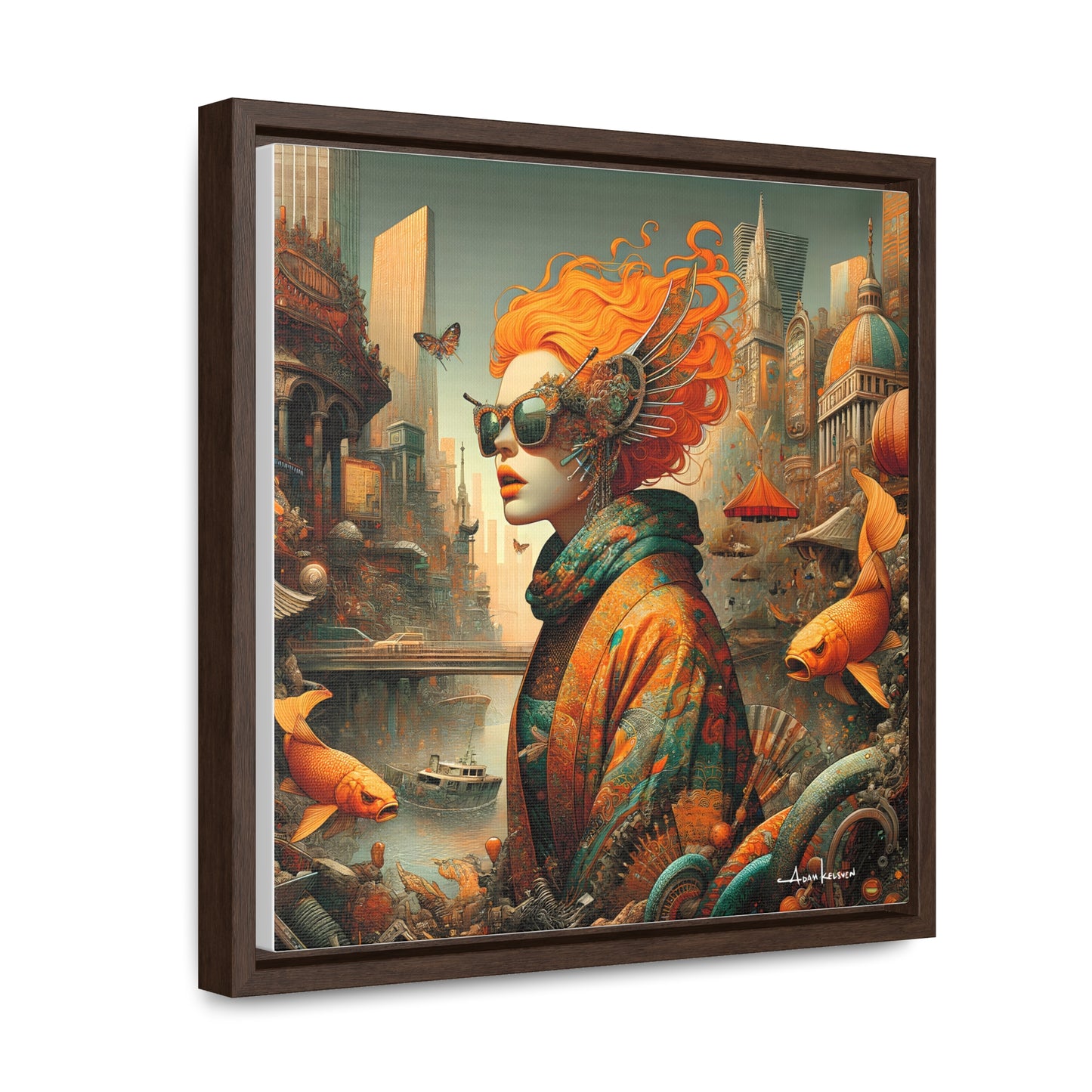 Urban Siren - Gallery Canvas Wrap, Square Frame