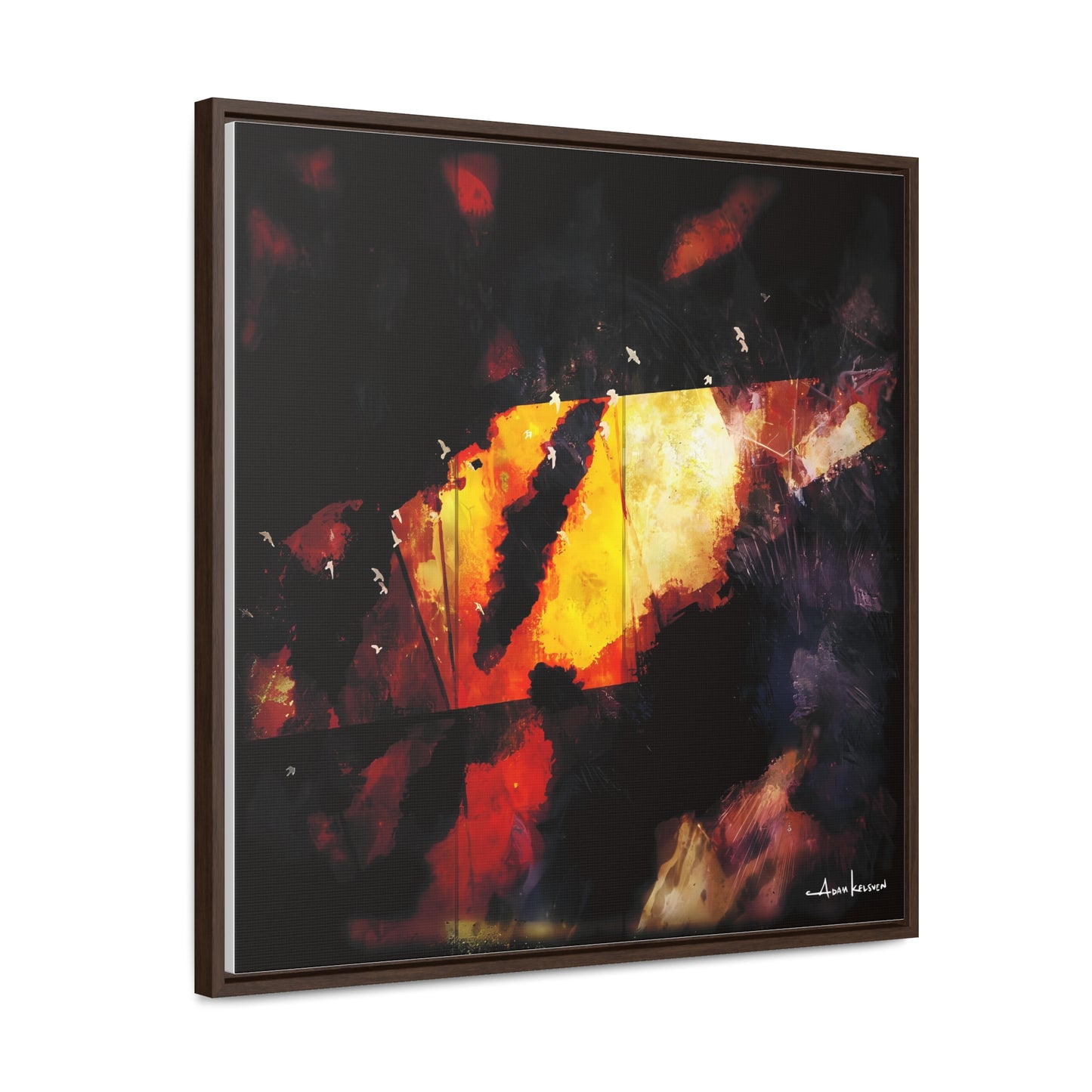 Birds Eye View - Gallery Canvas Wrap, Square Frame