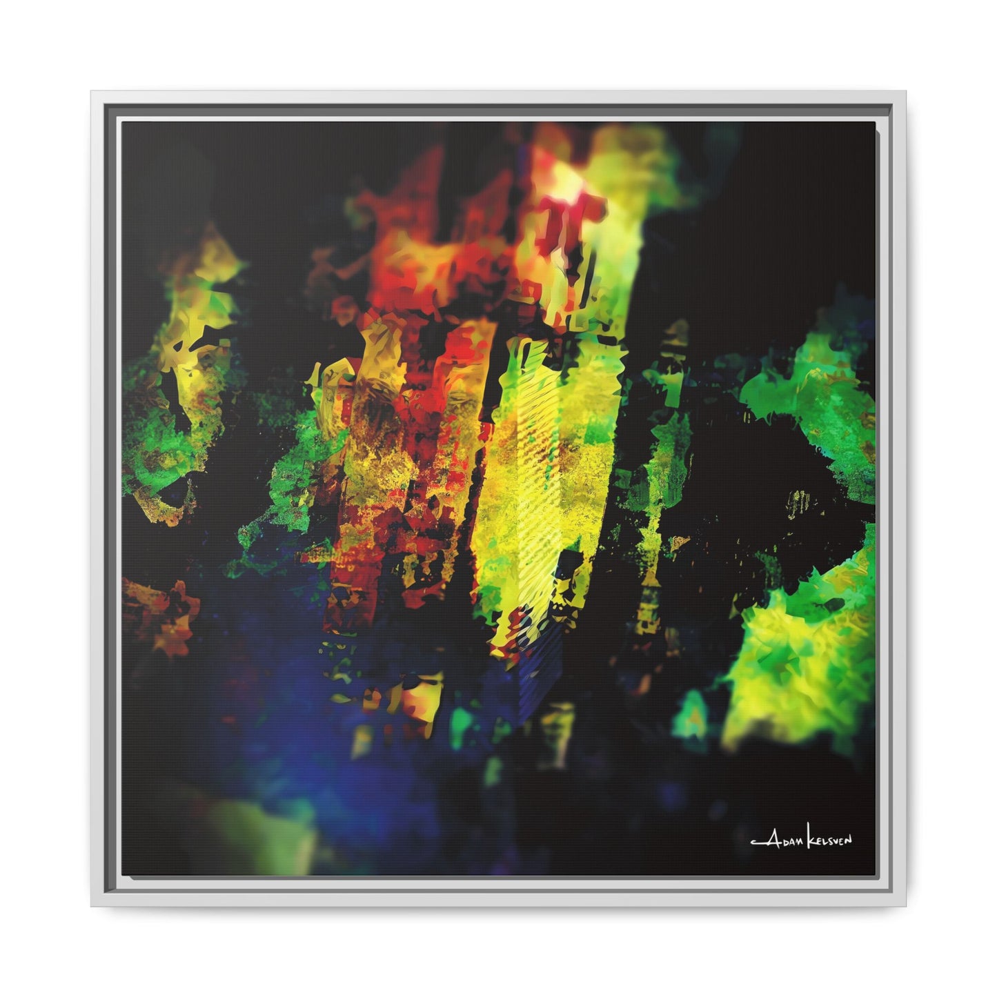 Digital Surface - Gallery Canvas Wrap, Square Frame