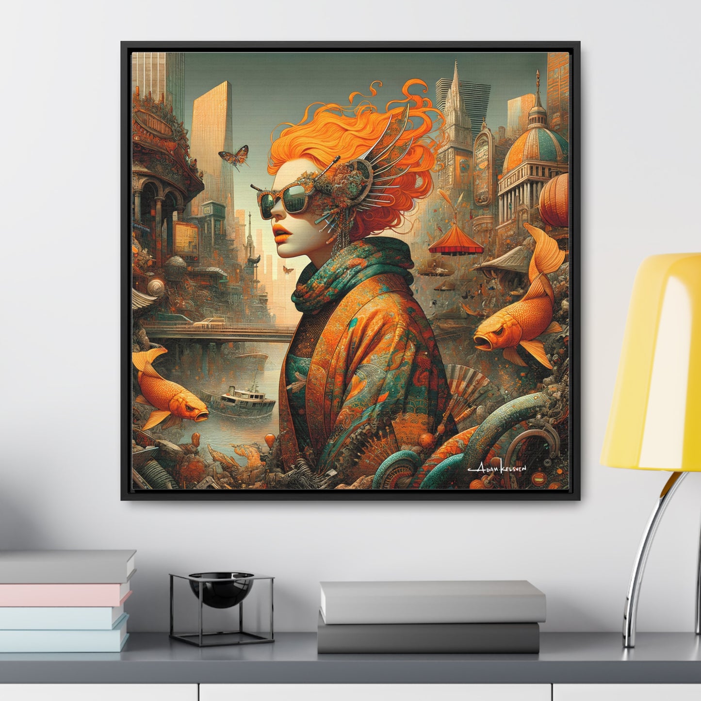 Urban Siren - Gallery Canvas Wrap, Square Frame