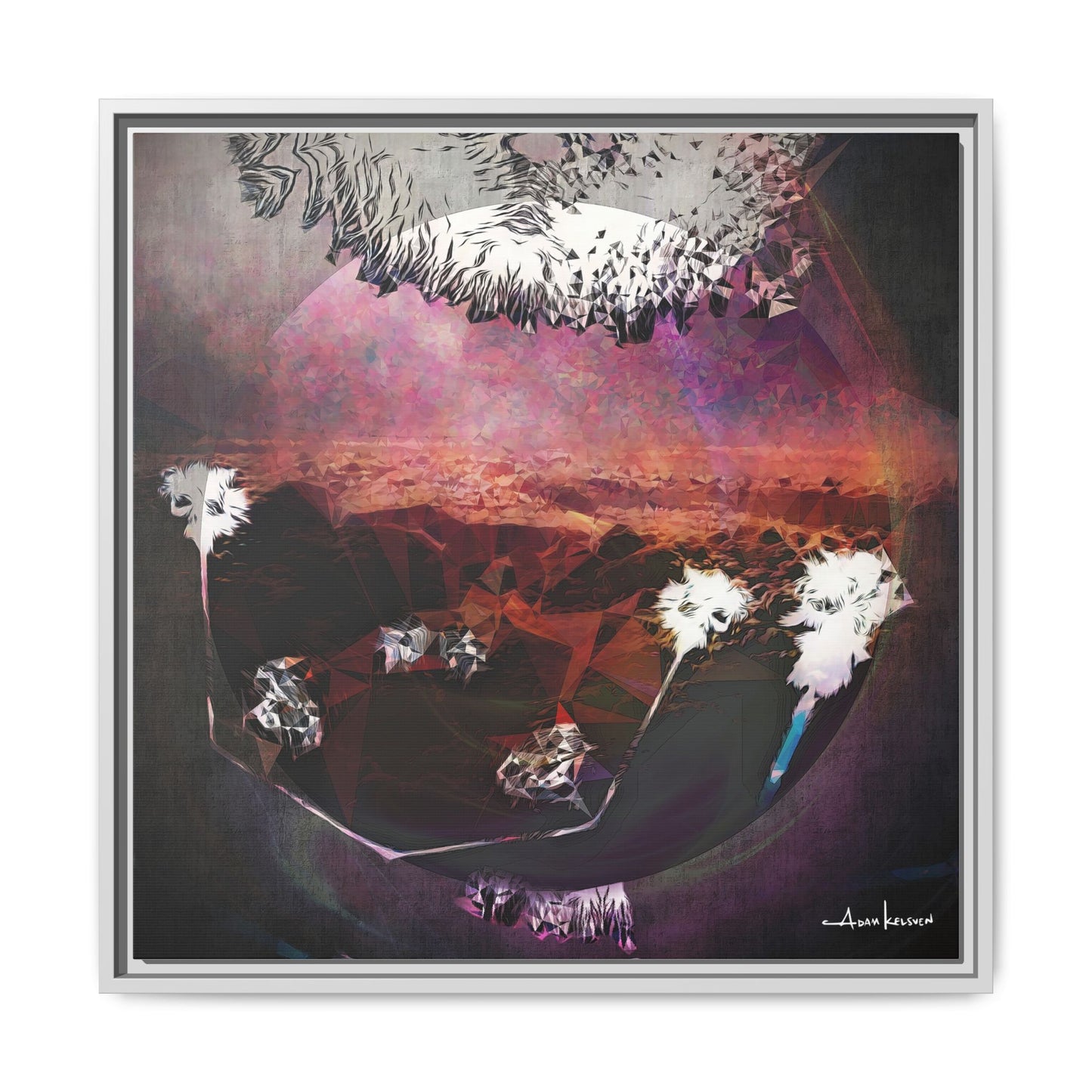 Bunny - Gallery Canvas Wrap, Square Frame