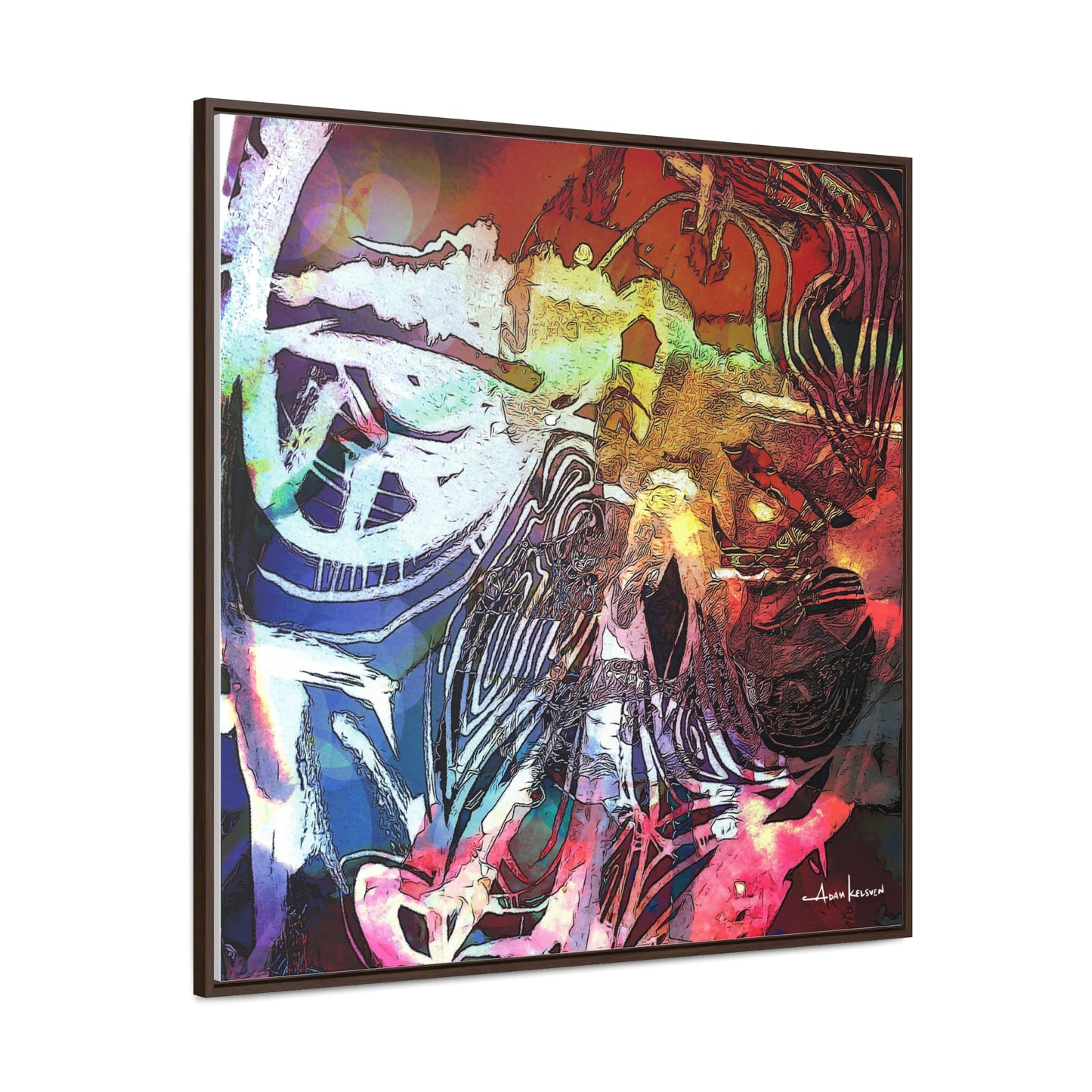 Machine - Gallery Canvas Wrap, Square Frame