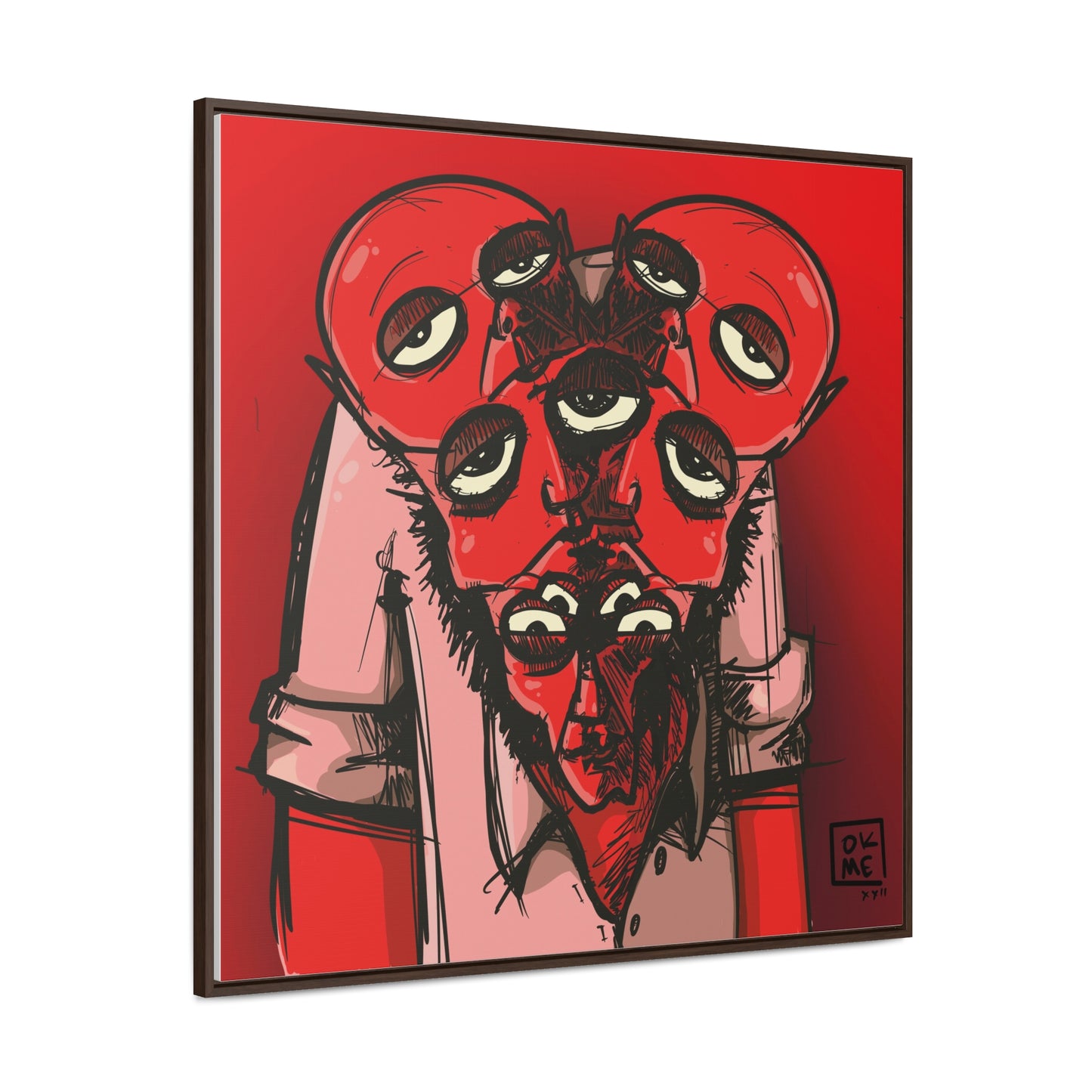 Mern - Gallery Canvas Wrap, Square Frame