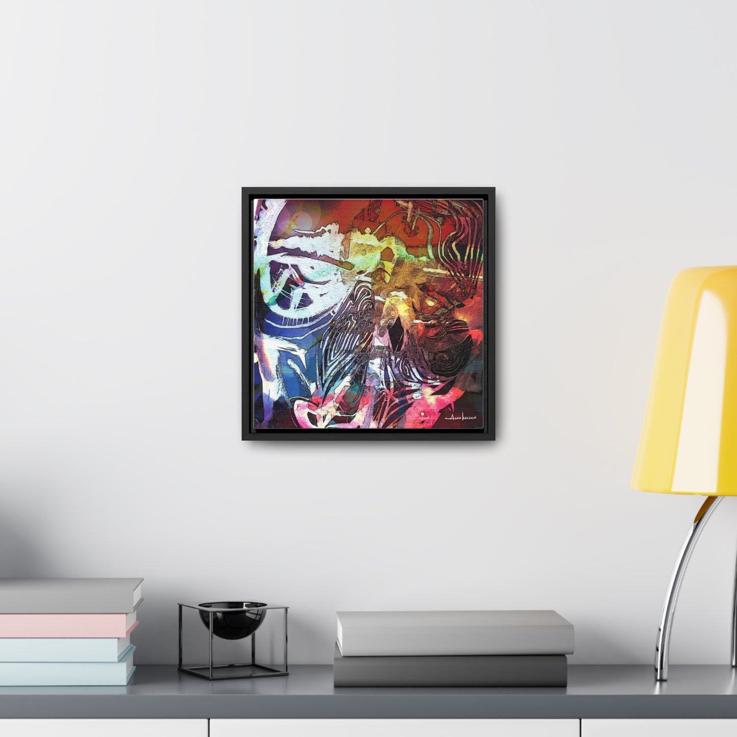 Machine - Gallery Canvas Wrap, Square Frame