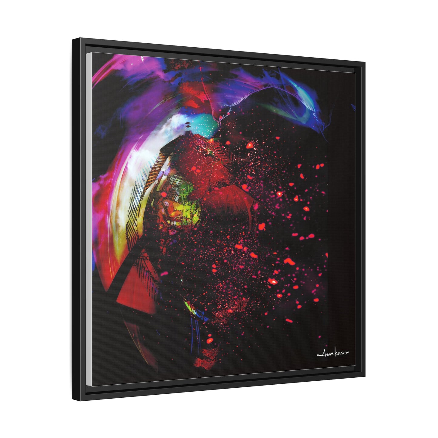 Matrices - Gallery Canvas Wrap, Square Frame
