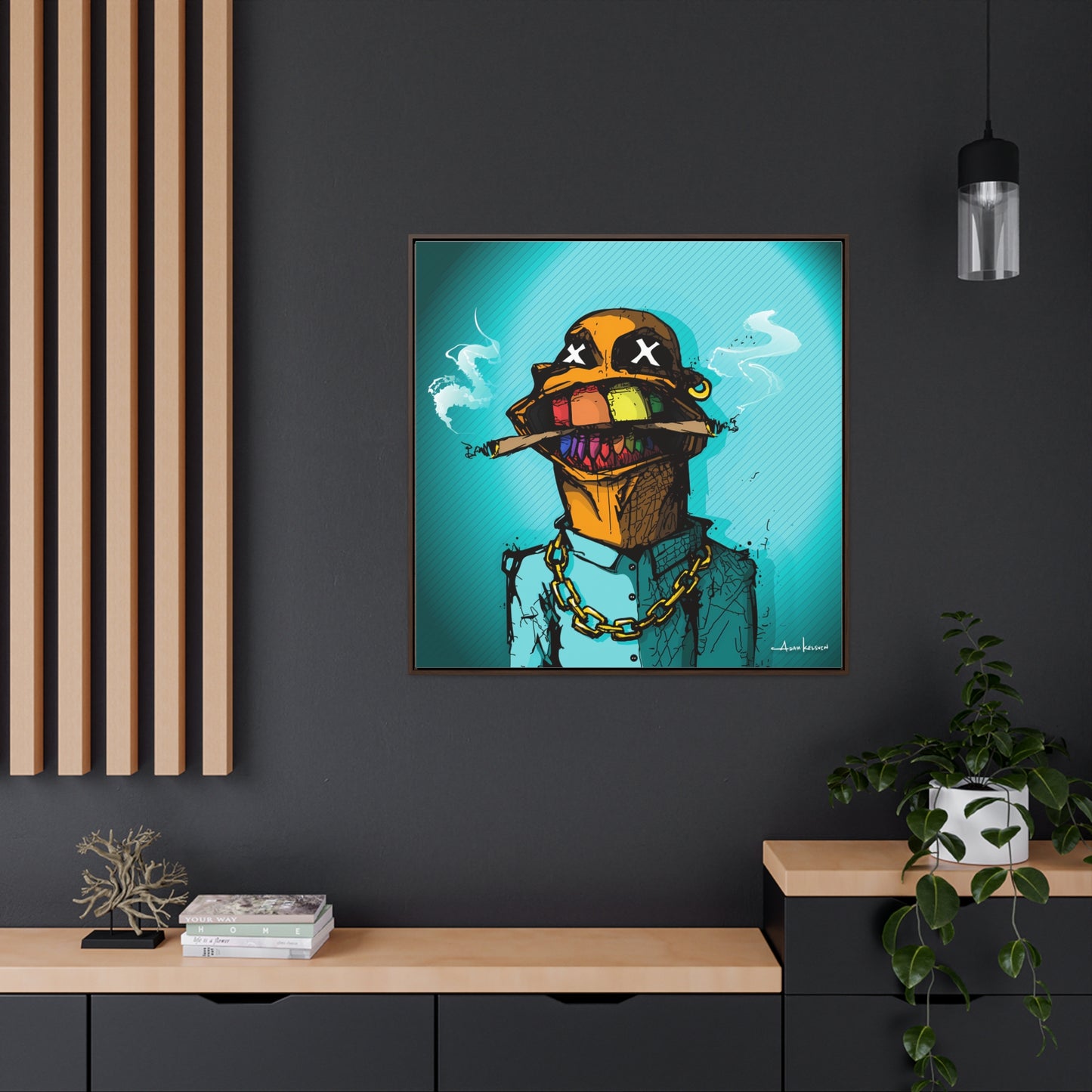 Creep #240 - Gallery Canvas Wraps, Square Frame